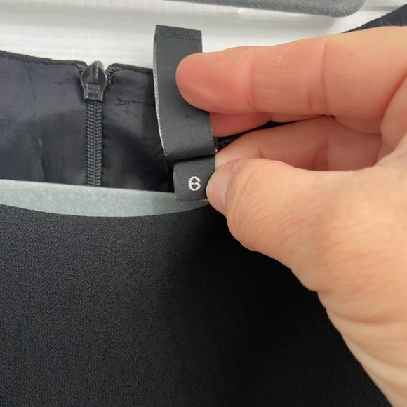 Laundry by Shelli Segal Sleeveless Sheath Dress Size 6 Black Career Office - Picture 3 of 8